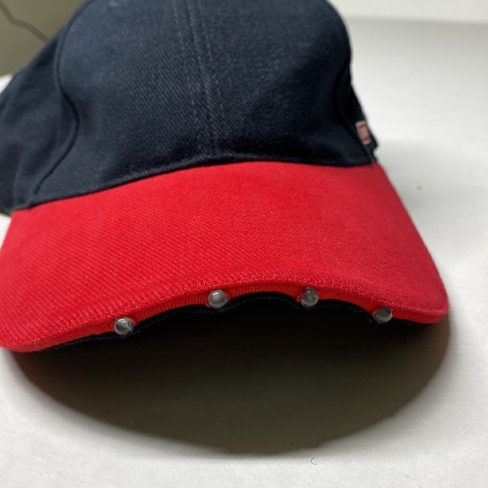 Craftsman Lighted Adjustable Hat 4 Lights 2 Red 2 White/Blue Switch in Back - Picture 10 of 14
